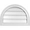 Ekena Millwork Round Top Surface Mount PVC Gable Vent w/ 2"W x 1-1/2"P Brickmould Frame, 22"W x 16"H GVPRT22X1602SN - alternate 1